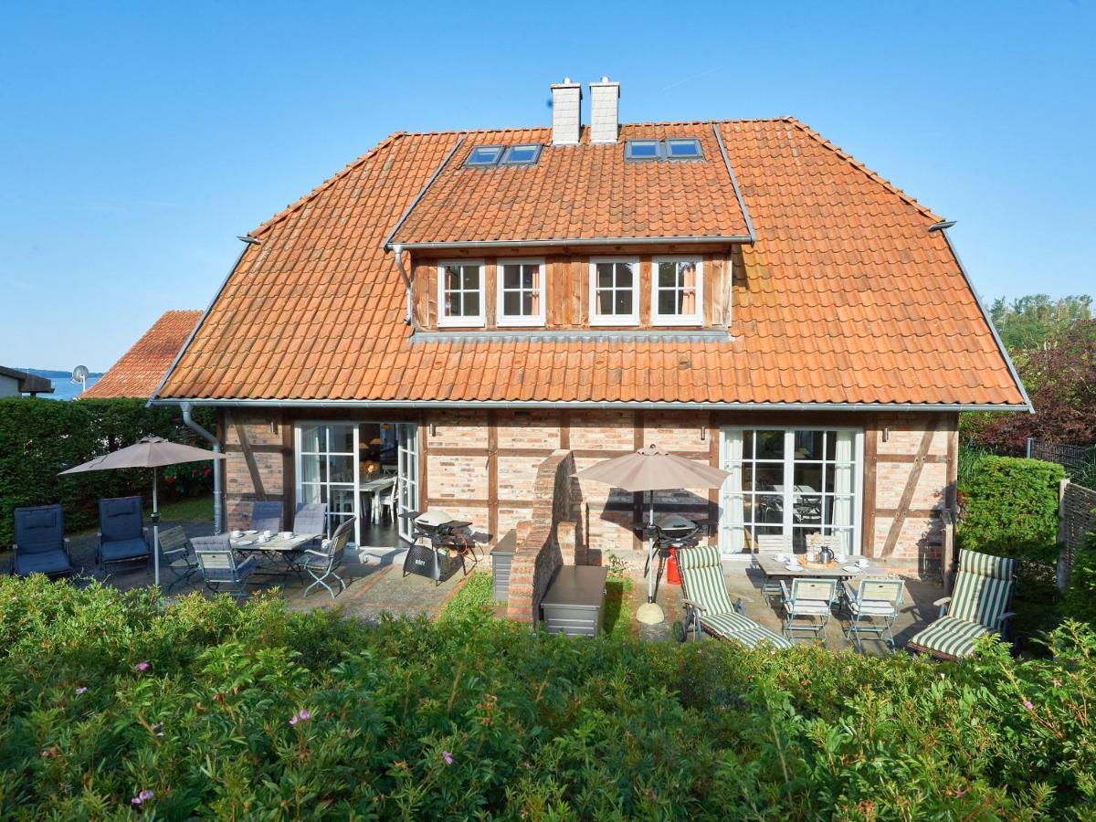Fachwerkhaeuser Seedorf - Haushaelfte "Sophie Charlott" Mit Kamin Und Terrasse エクステリア 写真